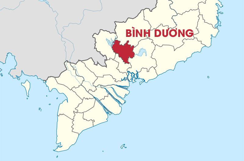 Vị trí địa lý tỉnh Bình Dương